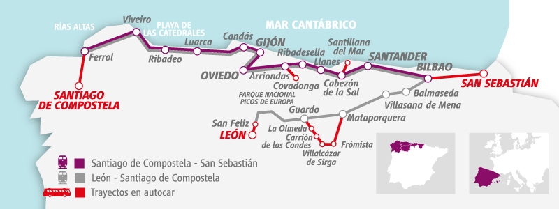 Route Map El Transcantabrico