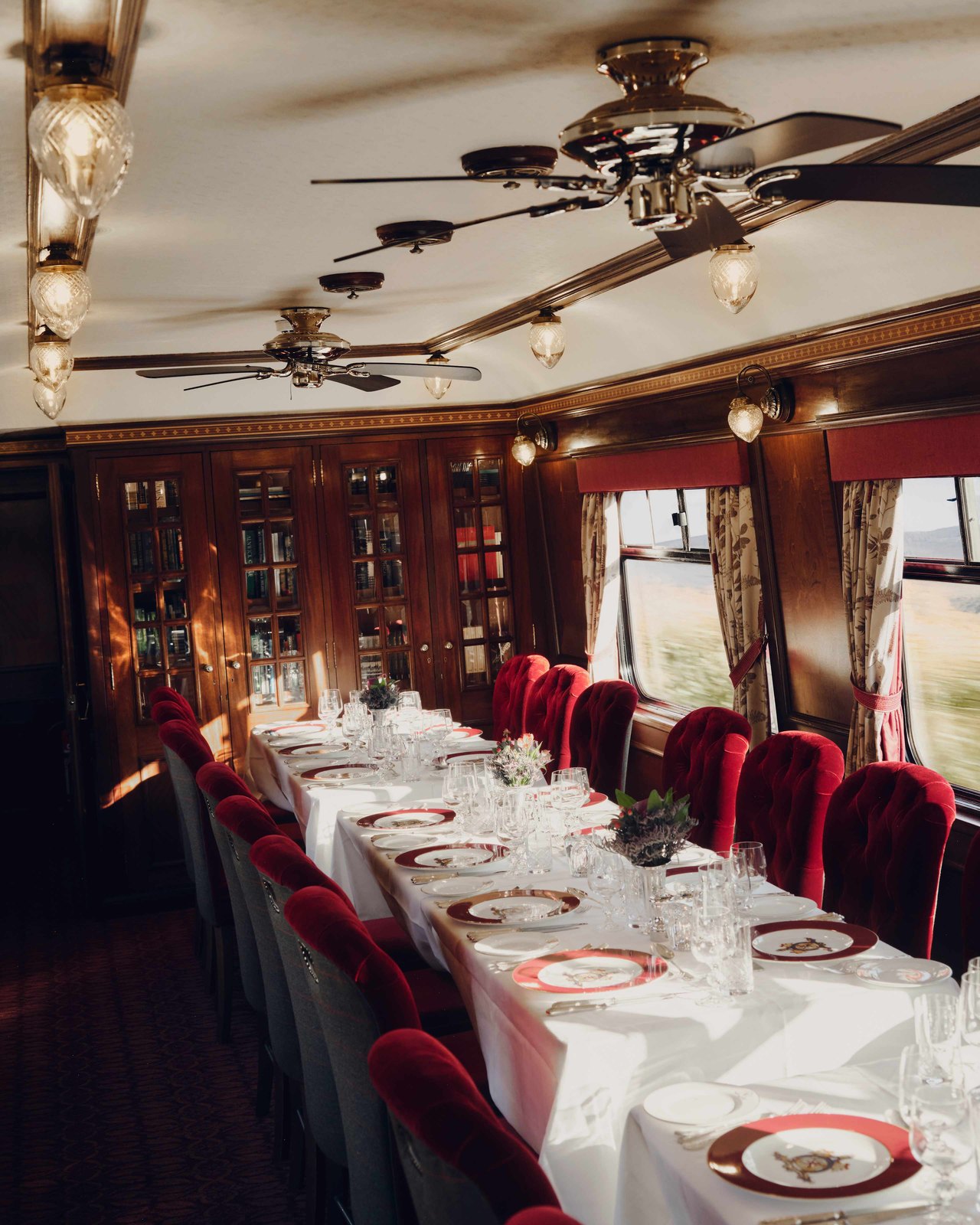 Royal Scotsman, A Belmond Train - dining car