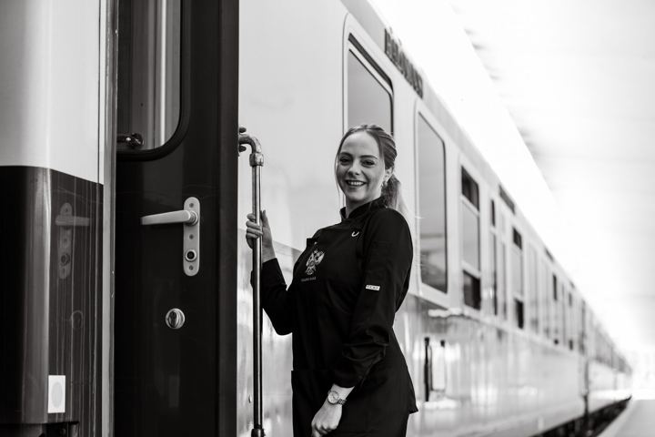 Golden Eagle Danube Express: train staff on board