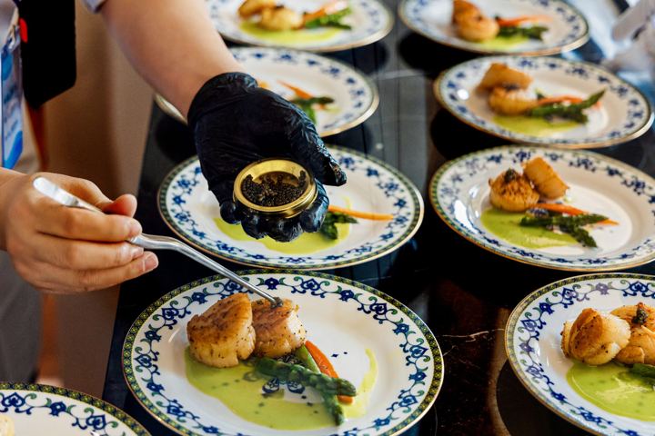 Golden Eagle Silk Road Express: dishes served on board