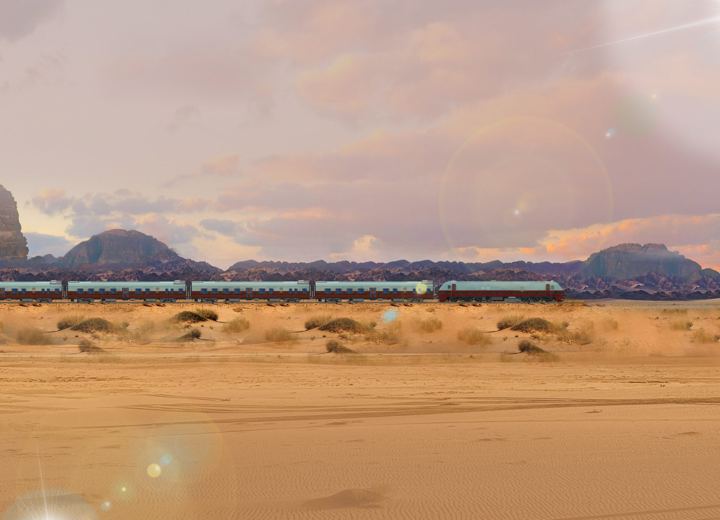 Golden Eagle Silk Road Express: the train crossing the desert, Gobi Desert