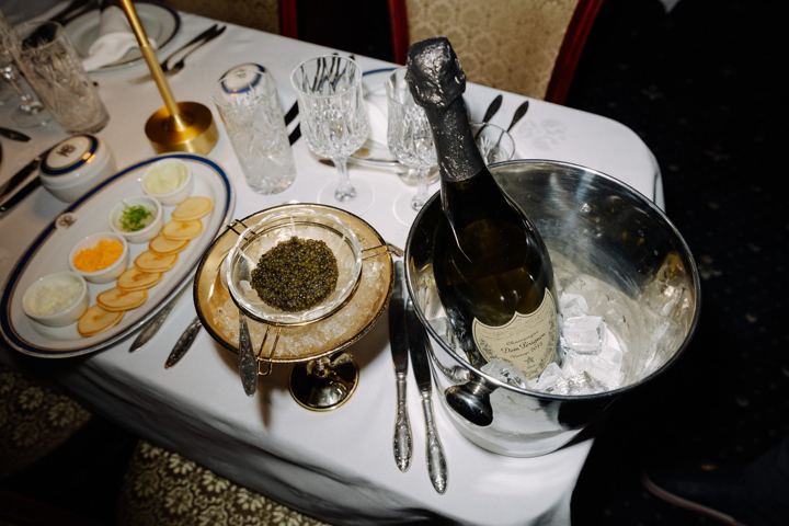 Golden Eagle: dishes served on board