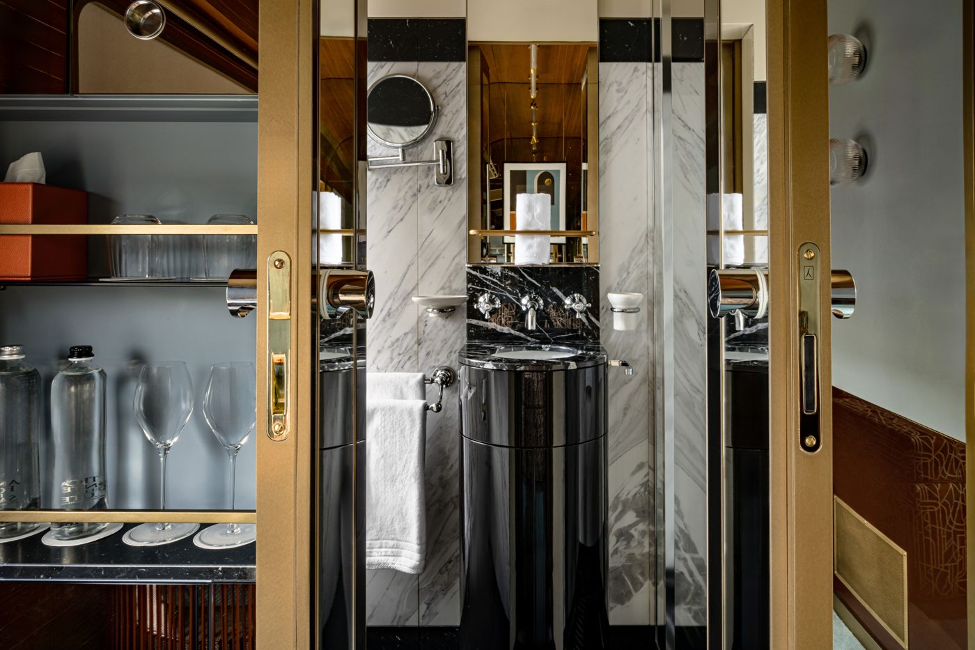 Eigenes Bad der Deluxe Cabin